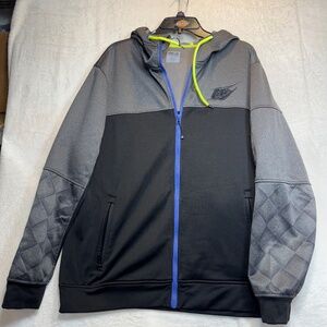 Troy Lee Designs Jacket Mens Size XL Black Gray Performance Full Zip Hoodie